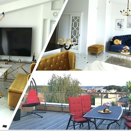 Apartament Luxury Penthouse With Large Terrace & Panoramic Old Town View Wilno Zewnętrze zdjęcie