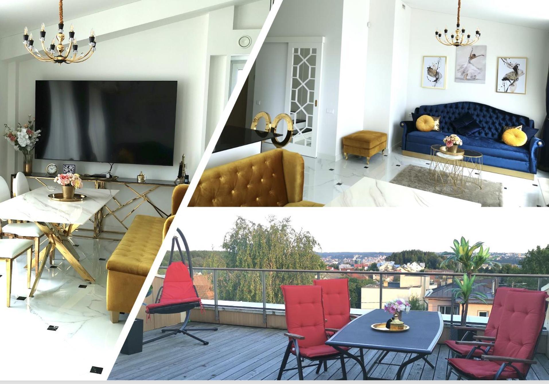 Apartament Luxury Penthouse With Large Terrace & Panoramic Old Town View Wilno Zewnętrze zdjęcie
